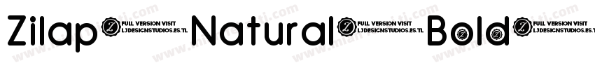 Zilap Natural Bold字体转换
